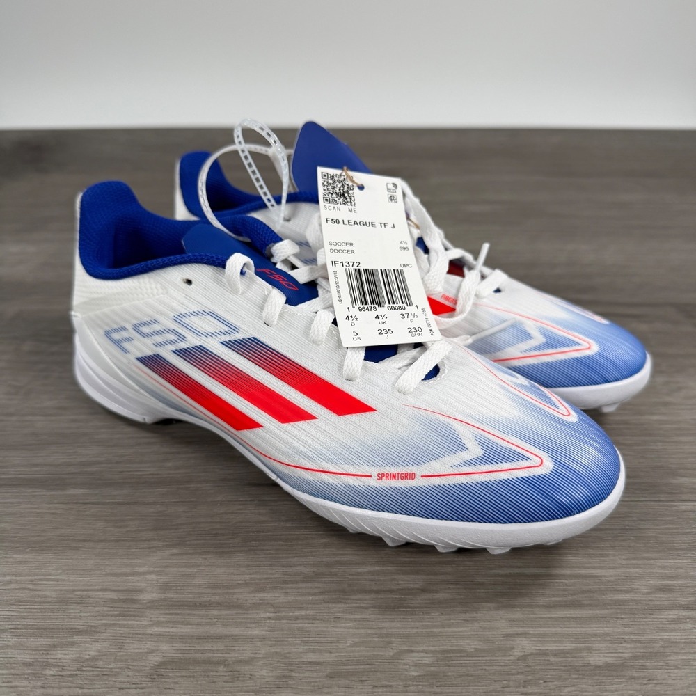 Adidas F50 League Shoes Kids Youth Size 5  Football Boots Hard Court IF1372
